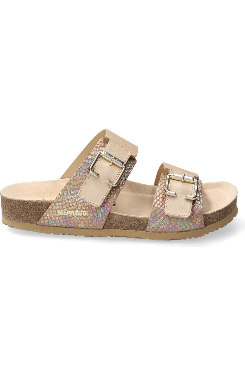Mephisto Maya Buckle Sandal, Alternate, color, Platinum