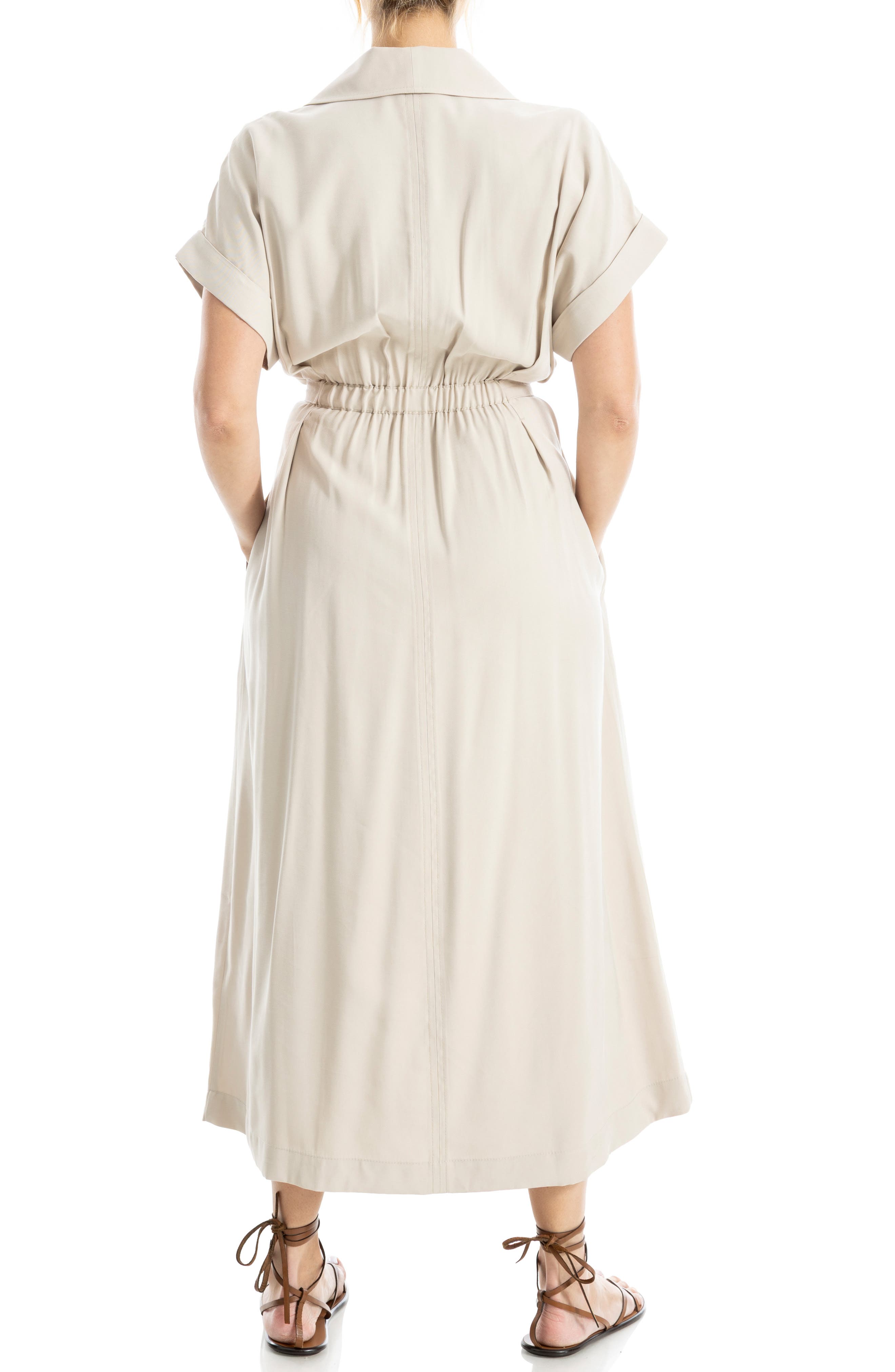 Rolled Sleeve Midi Shirtdress - image 4