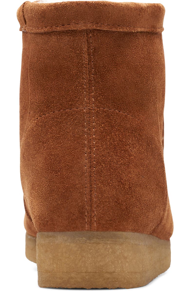 Clarks<sup>®</sup> Wallabee Hi Faux Shearling Bootie, Alternate, color,