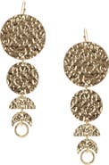 OLIVIA WELLES Chelsea Hammered Drop Earrings