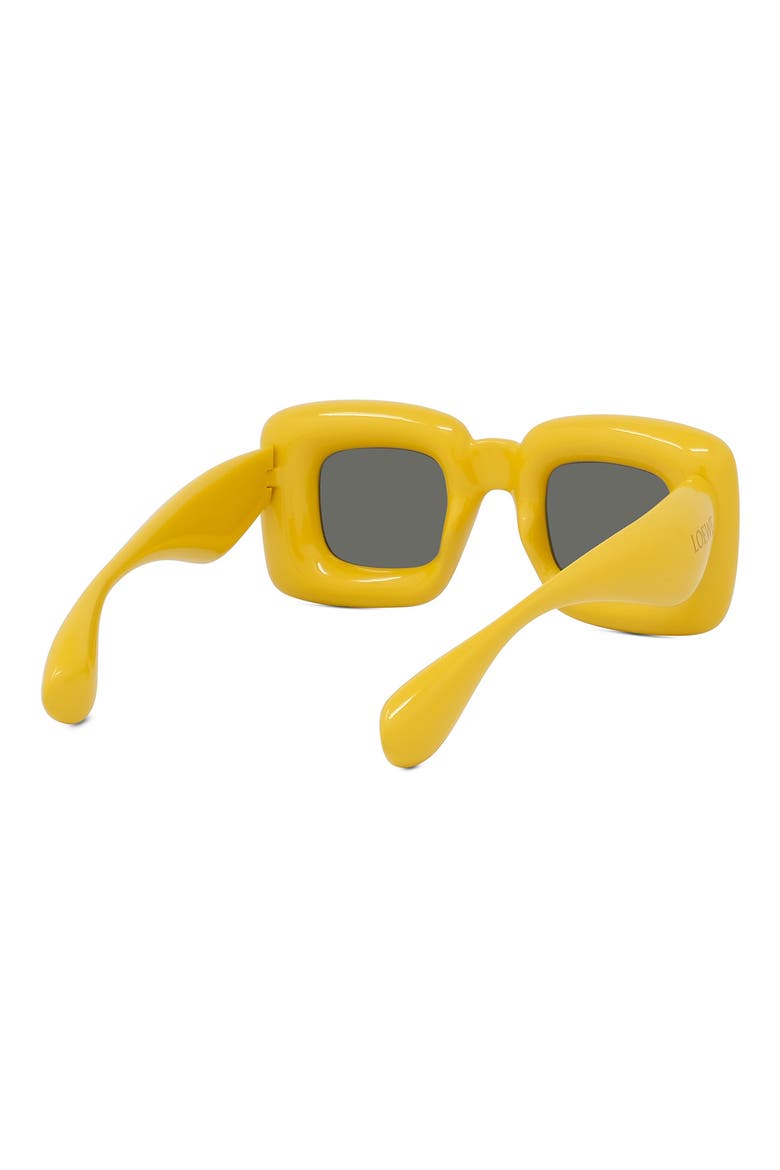 Injected 41mm Square Sunglasses, Alternate, color, SHINY YELLOW / SMOKE