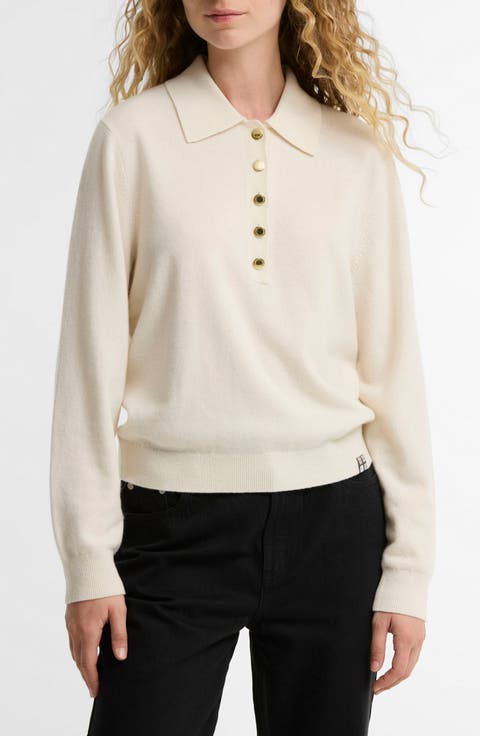 Wynn Merino Wool Polo Sweater