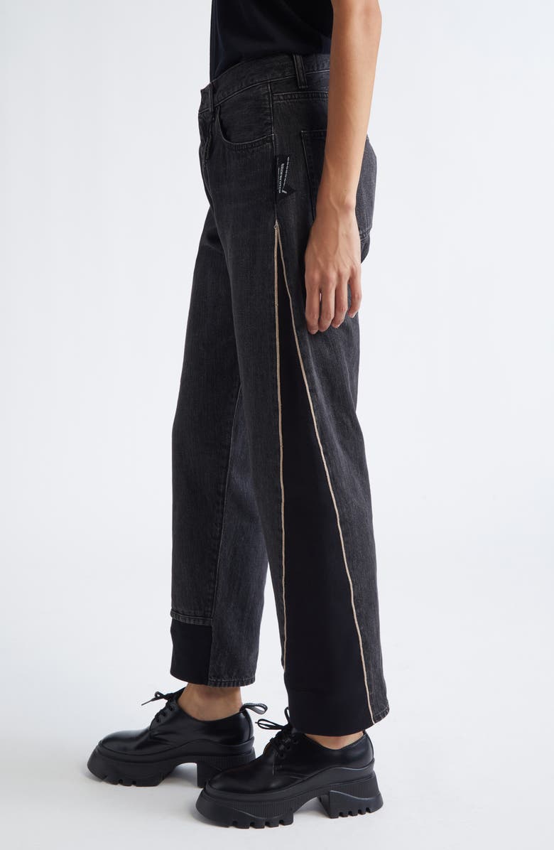 Undercover Mixed Media Pants, Alternate, color, Black