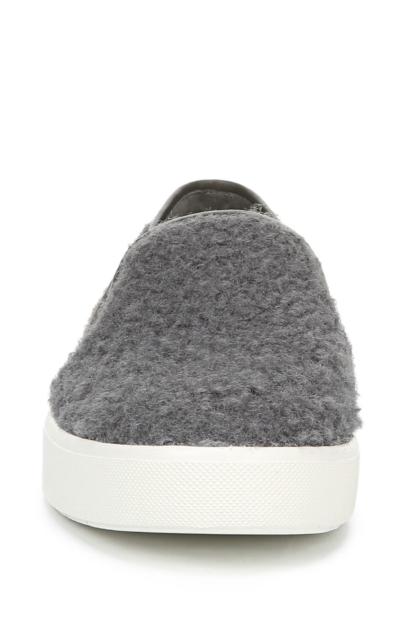Blair 5 Faux Shearling Slip-On Sneaker, Alternate, color, GREY