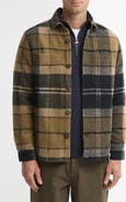 Barbour Woodlane Brushed Plaid Shirt Jacket
