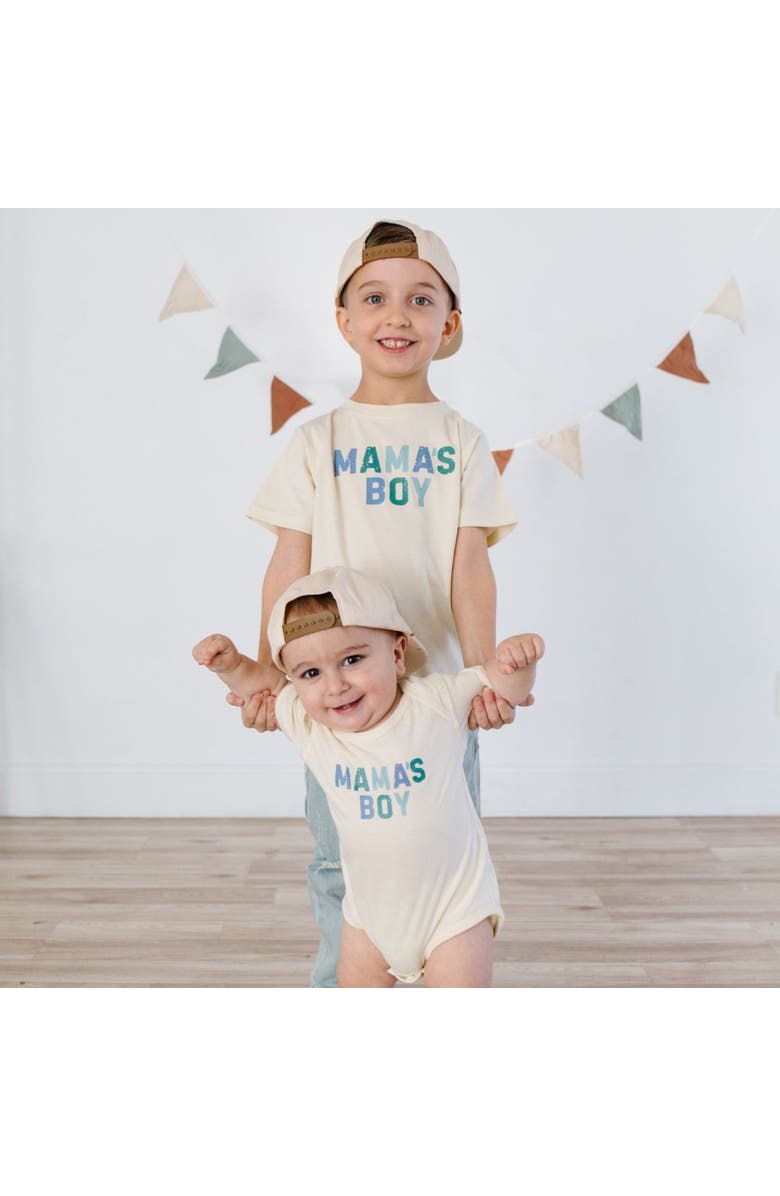 Sweet Wink Mama's Boy Multi Short Sleeve Bodysuit, Alternate, color, 