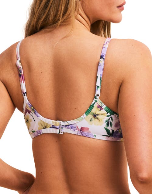 Shop Adore Me Valcea Swimwear Bikini Top In Floral Purple
