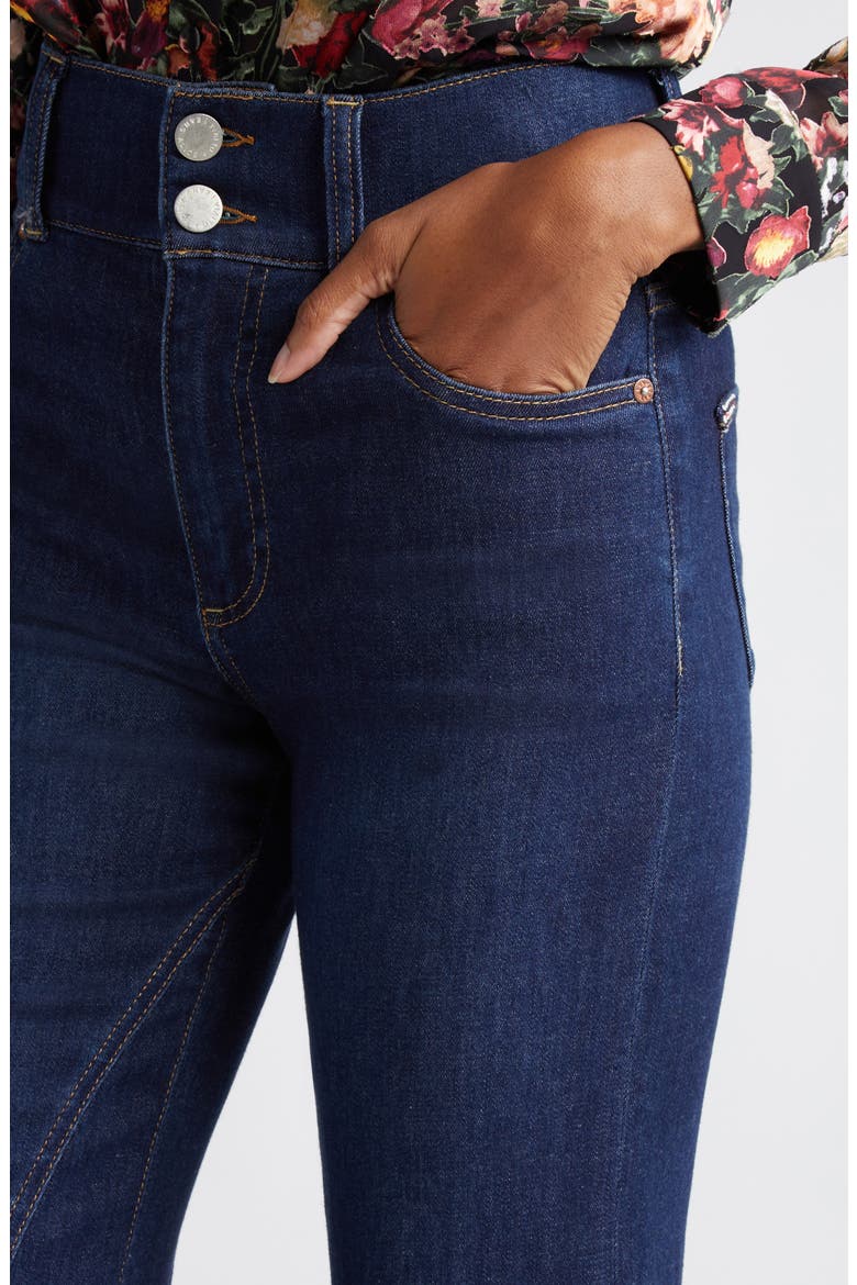 High Waist Ruffle Flare Leg Jeans, Alternate, color, DREAM ON