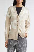 Marimekko Kumma Unikko Floral Wool Cardigan