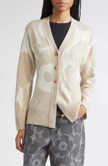 Marimekko Kumma Unikko Floral Wool Cardigan