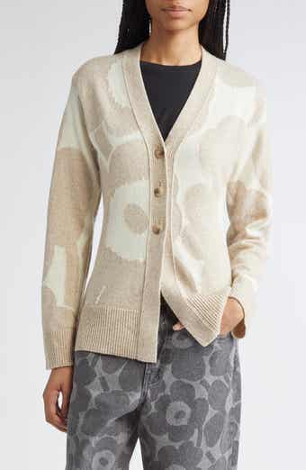 Marimekko Kumma Unikko Floral Wool Cardigan
