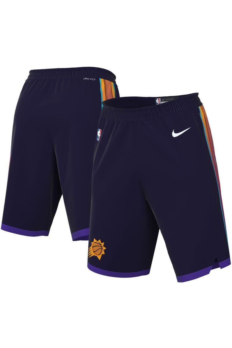 Men's Nike  Purple Phoenix Suns 2023/24 City Edition Swingman Shorts, Alternate, color, Purple