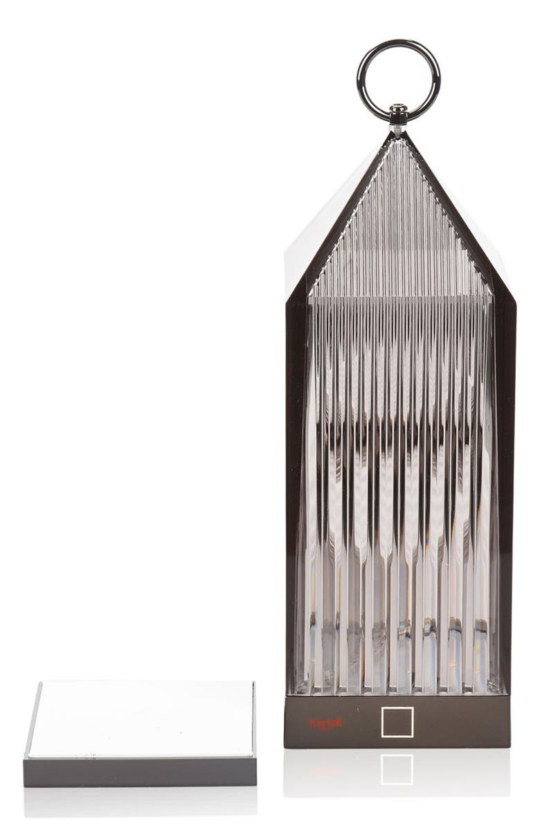 Kartell Lantern Rechargeable Lamp, Alternate, color, Smoke