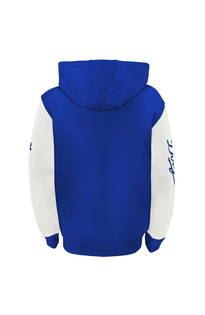 Outerstuff Youth Fanatics Branded Royal/White Los Angeles Dodgers Postcard Full-Zip Hoodie Jacket, Alternate, color, 