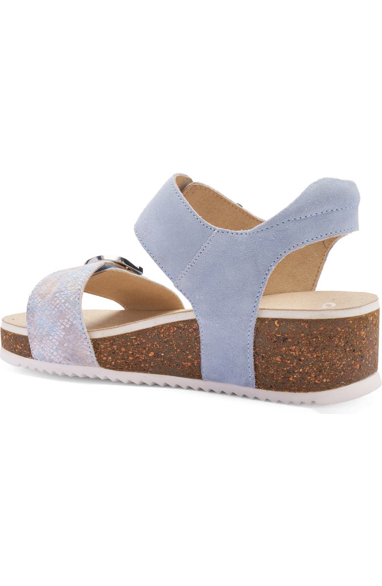 ara Nova Platform Wedge Sandal, Alternate, color, Cielo