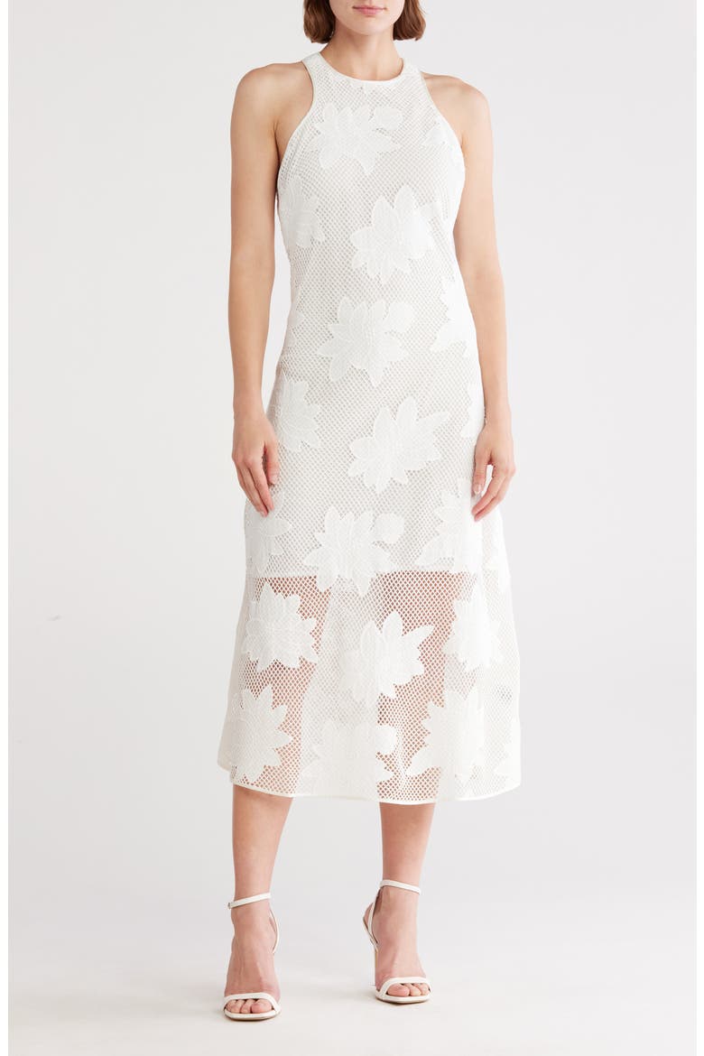 Agnes Cotton Lace Dress, Main, color, PORCELAIN