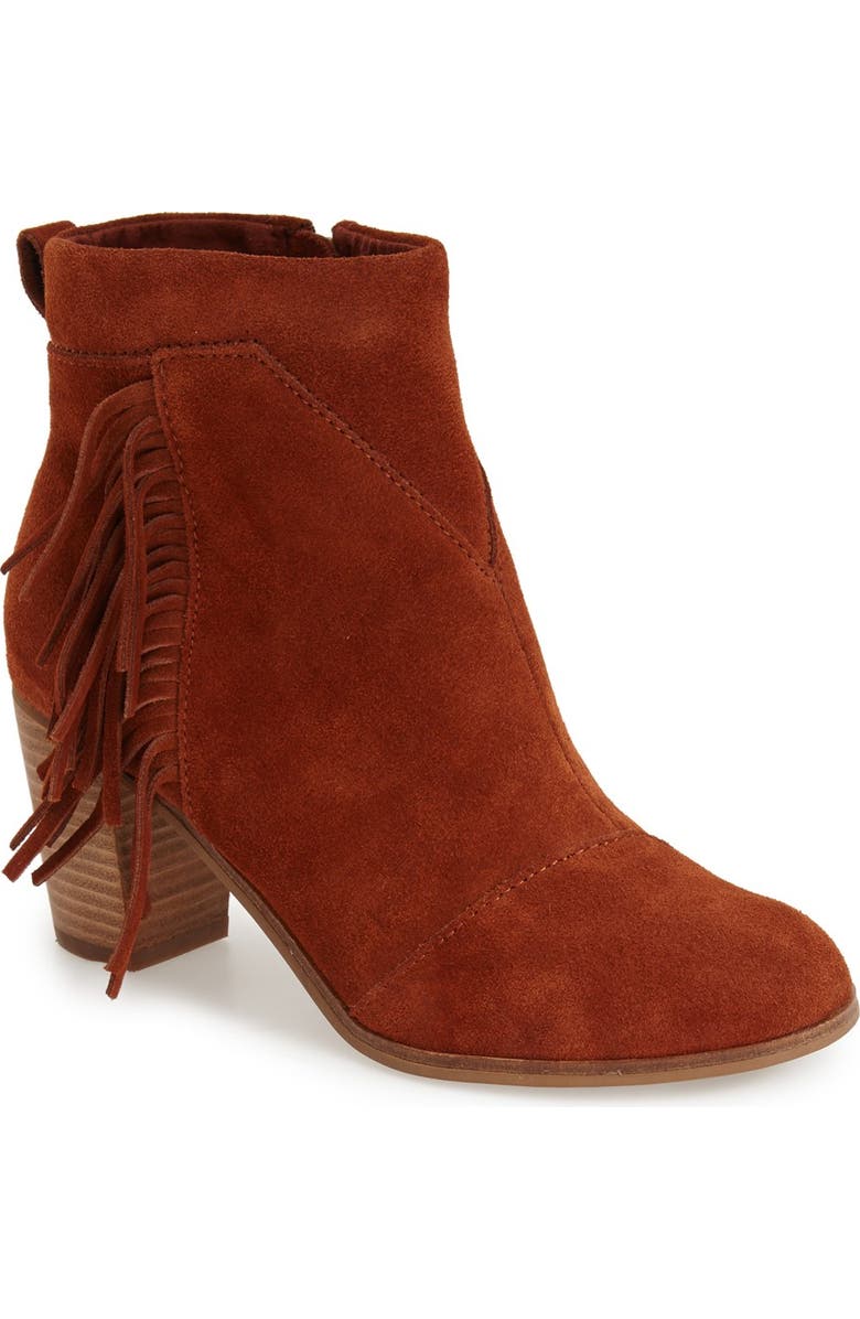 TOMS Lunata Suede Bootie, Main, color,