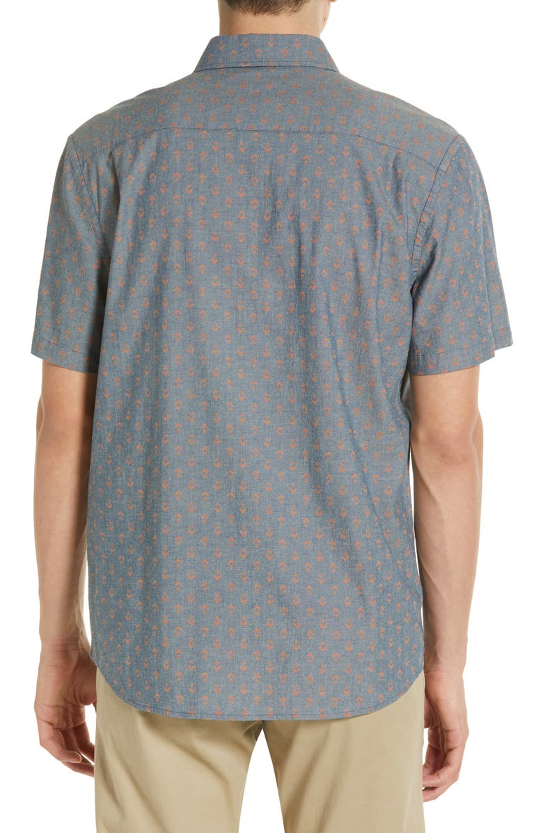 Faherty Playa Short Sleeve Button-Down Shirt, Alternate, color,