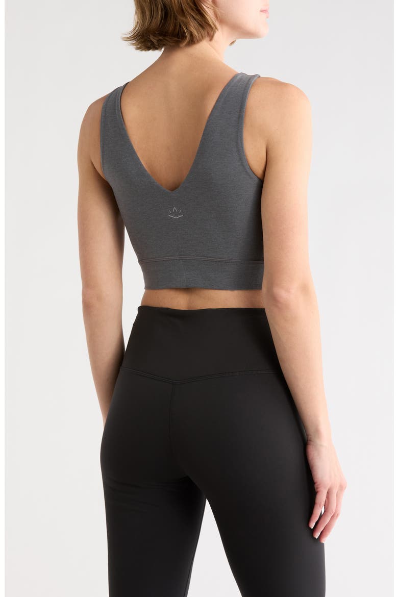 Space Dye Longline Sports Bra, Alternate, color, TRUE GRAY HEATHER