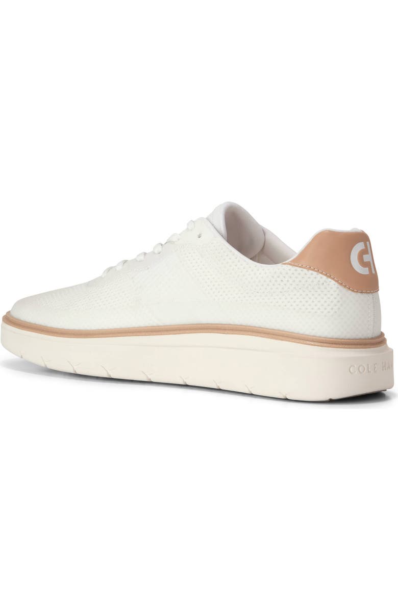Cole Haan GrandPro Featherarc Sneaker, Alternate, color, Optic White/Natural Vachetta