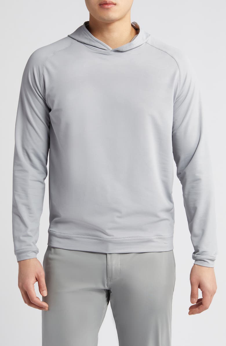 Peter Millar Pine Camo Performance Hoodie, Main, color, 