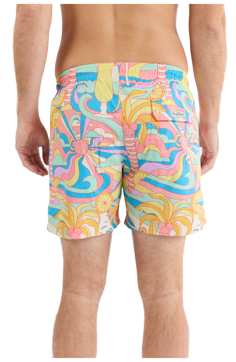 Kenny Flowers The Paradiso - Swim Trunks, Alternate, color, Yellow