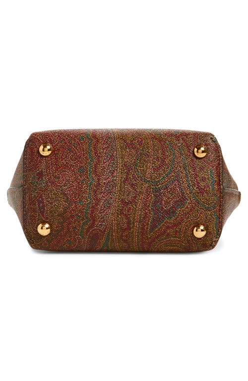 ETRO ETRO EXTRA SMALL ARNICA COATED CANVAS CROSSBODY TOTE