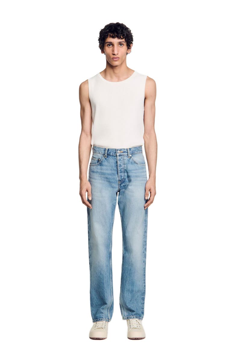 SANDRO Regular jeans, Alternate, color, Light Blue - Denim