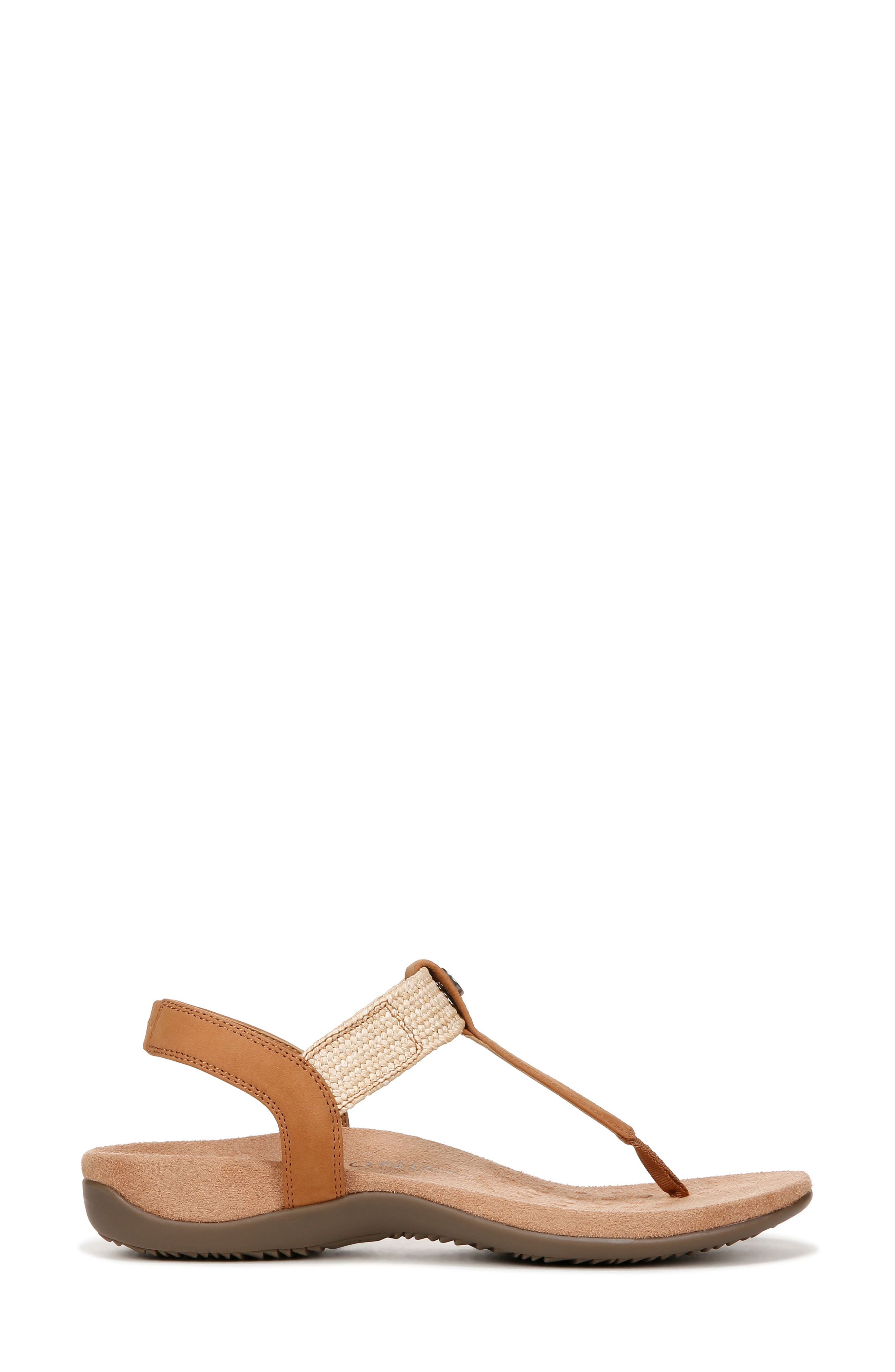 Brea T-Strap Sandal, Alternate, color, CAMEL