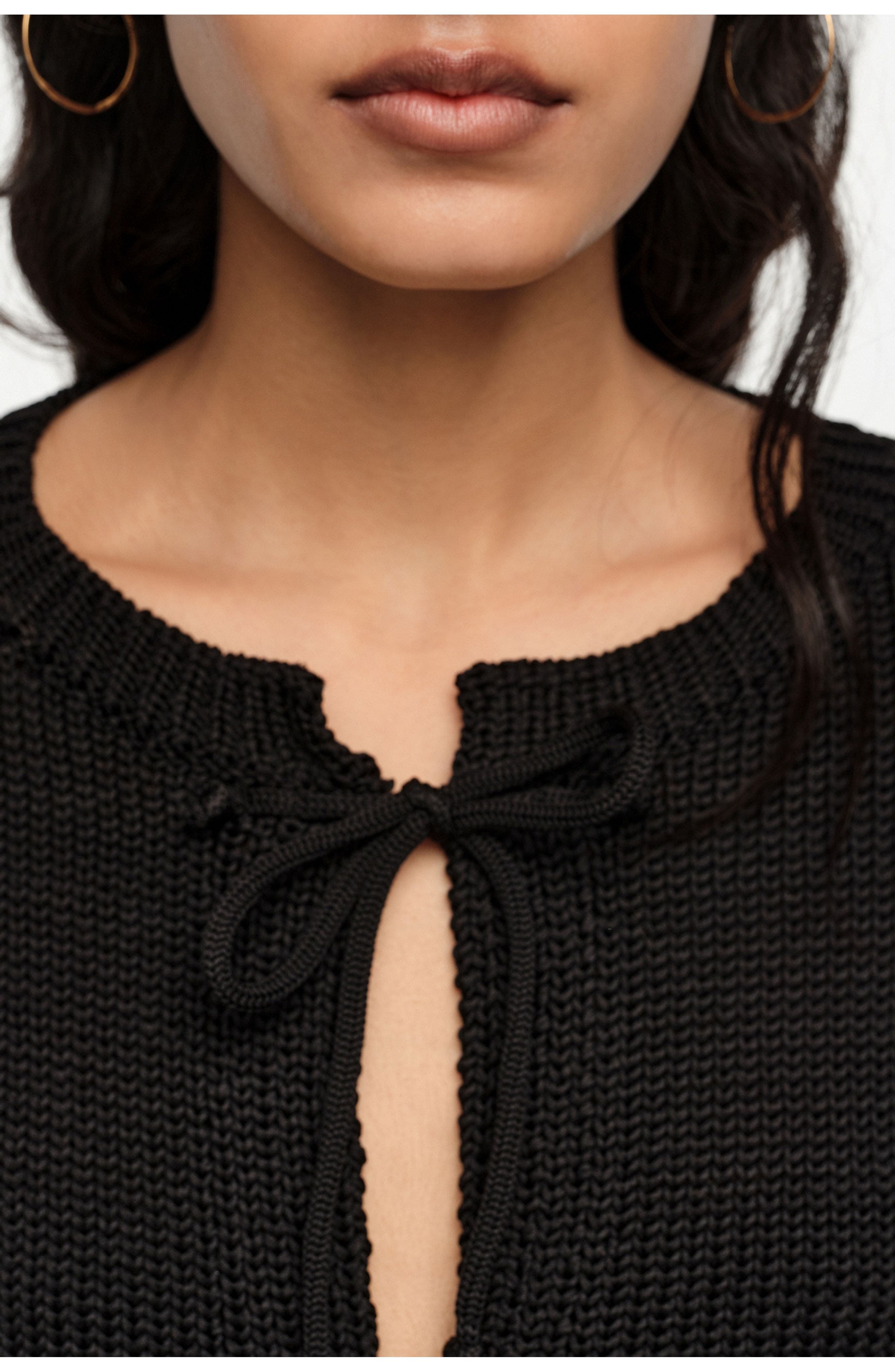 Ruched Tie Cardigan - image 2