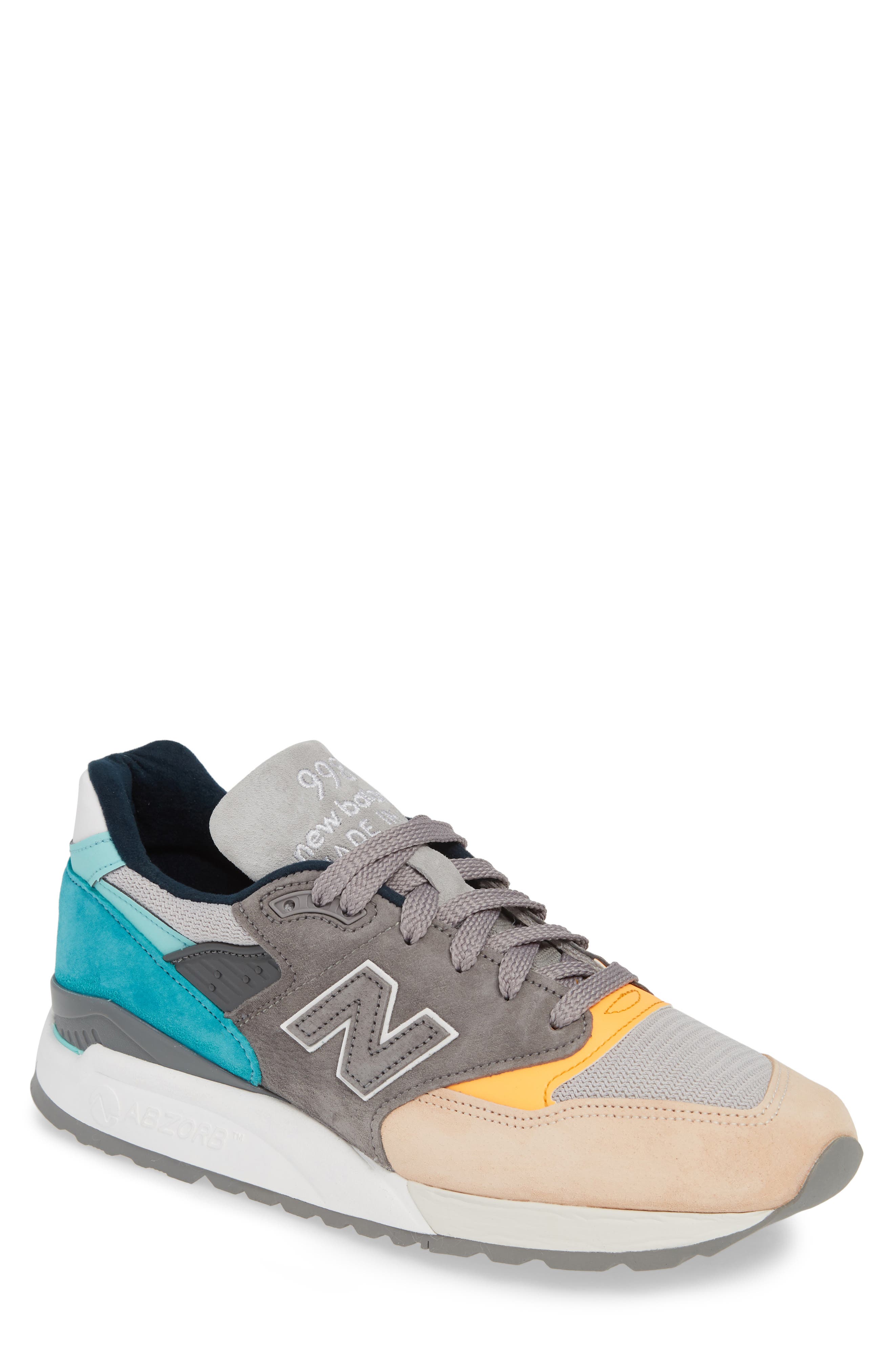 New Balance 998 Made in USA Sneaker, Main, color, 