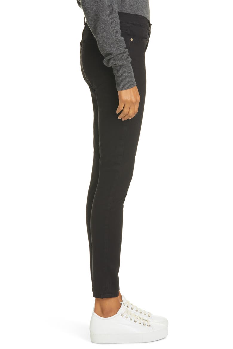 Le High Skinny Sateen Jeans, Alternate, color, NOIR