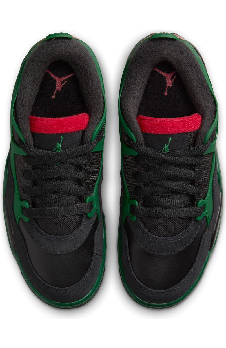 Nike Kids' Air Jordan 4 RM Sneaker, Alternate, color, Black/ Varsity Red/ Green