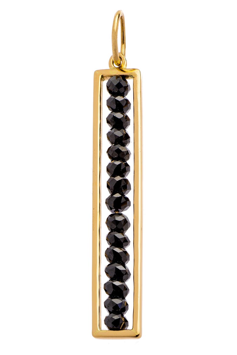 Leila Black Diamond Linear Bar Pendant, Alternate, color, YELLOW