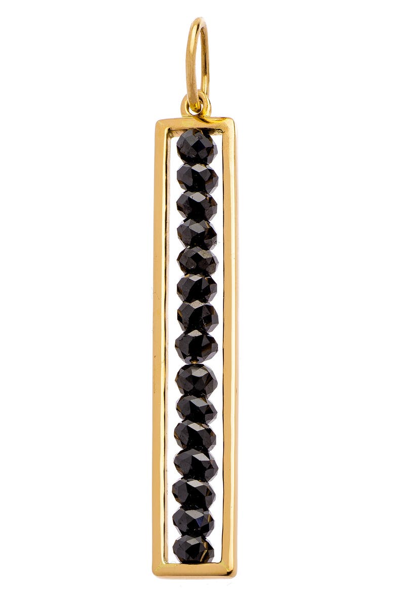 Sethi Couture Leila Black Diamond Linear Bar Pendant, Alternate, color, Yellow