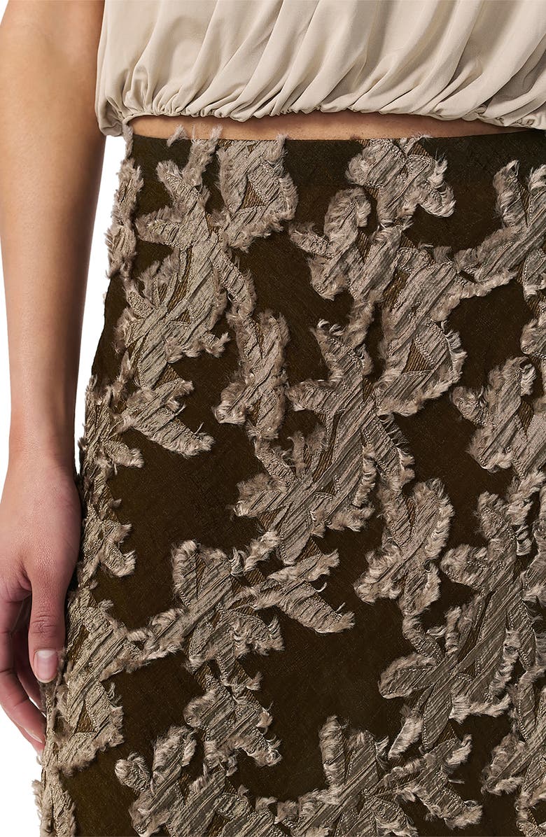 rag & bone Wren Print Maxi A-Line Skirt, Alternate, color, Olive