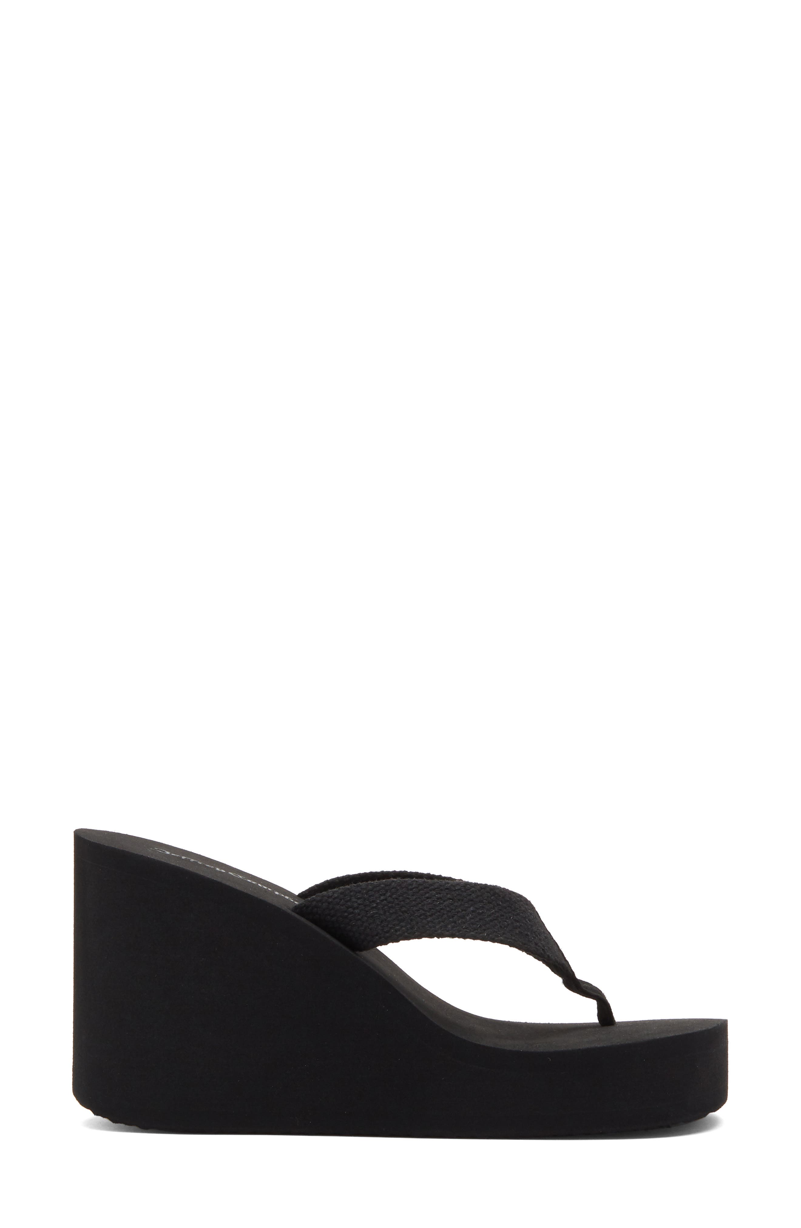Jeffrey Campbell Astria Platform Wedge Sandal, Alternate, color, Black