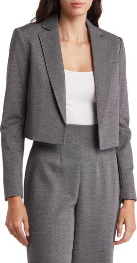 Calvin Klein Cropped Cape Blazer in Smoke Size XS/S main image 1