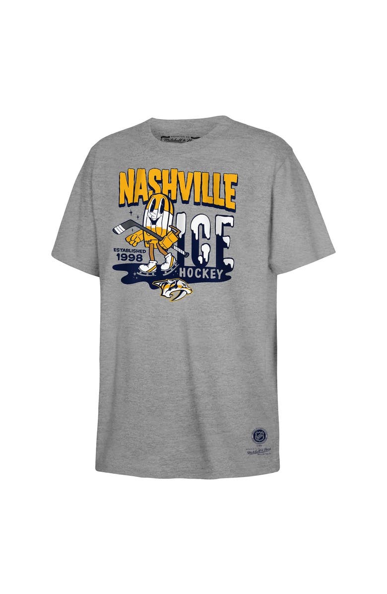 Mitchell & Ness Youth Mitchell & Ness Gray Nashville Predators Popsicle T-Shirt, Main, color, Gray