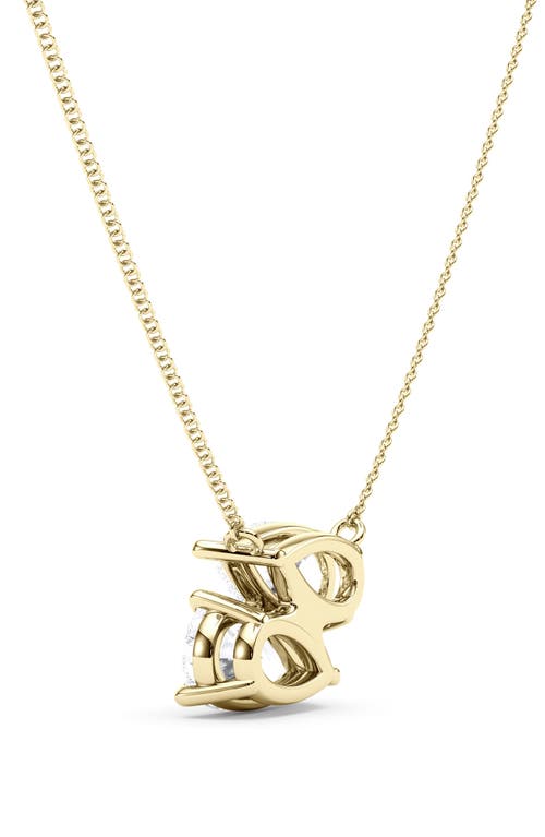Hautecarat Lab Grown Diamond Twin Pear Cut Pendant Necklace