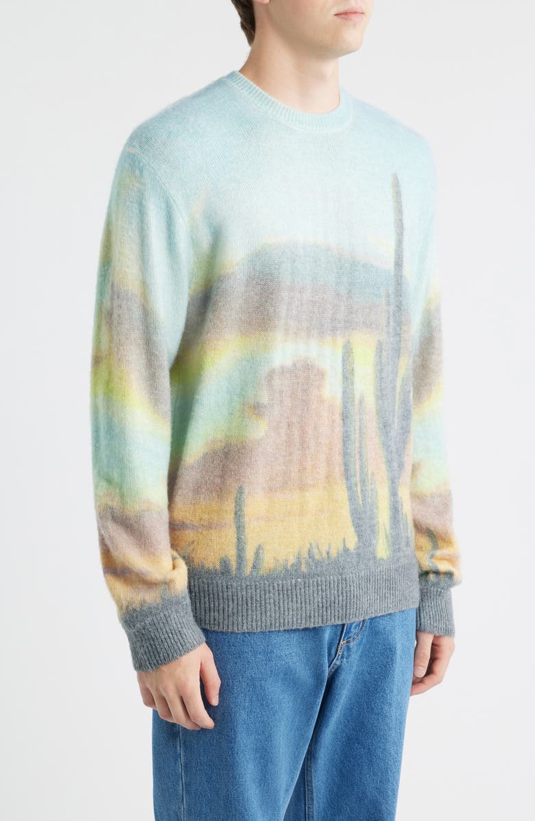 ONE OF THESE DAYS Standing Room Crewneck Sweater, Alternate, color, Multi
