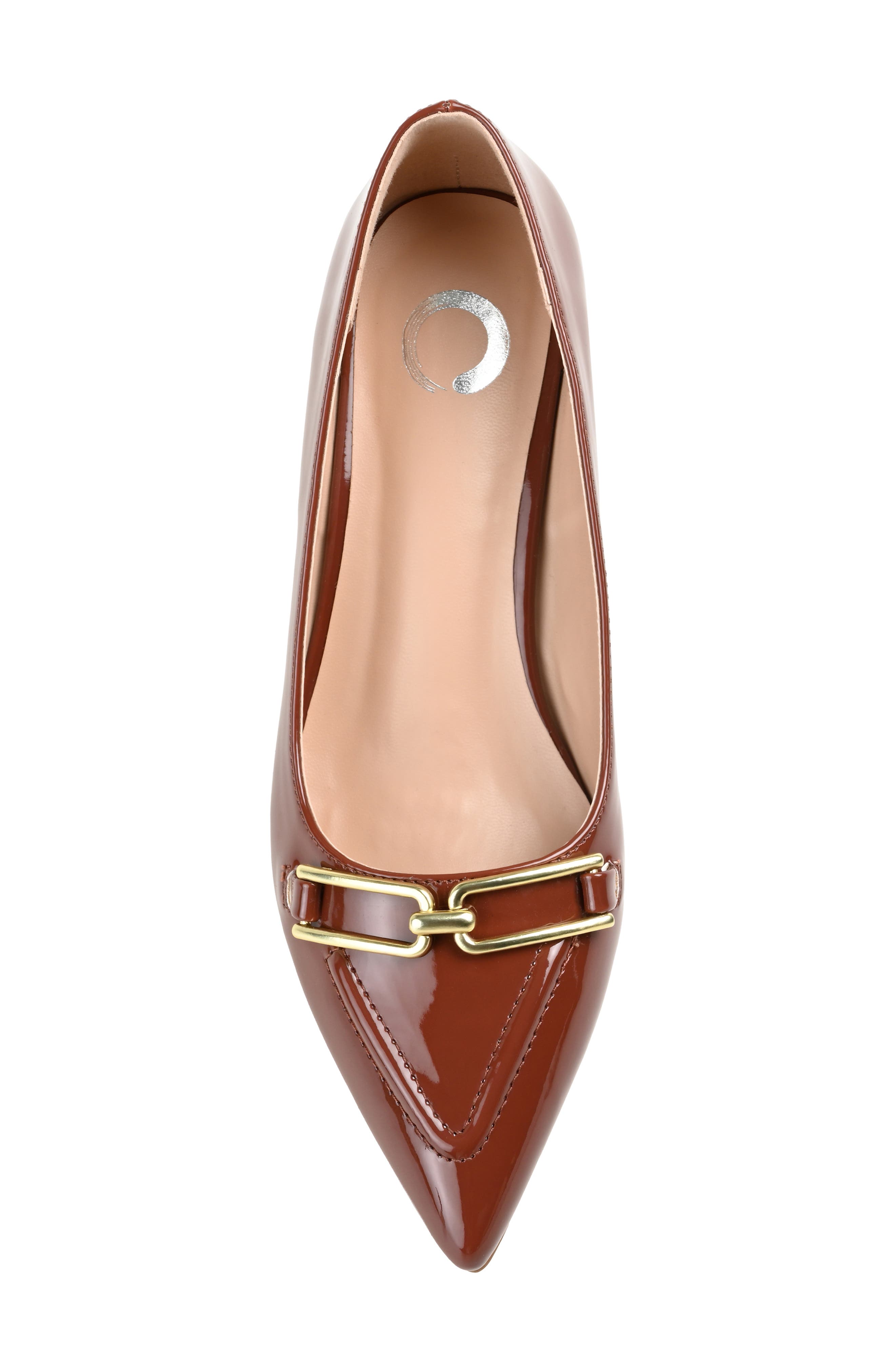 Journee Collection Rumi Pointed Toe Pump - Wide Width, Alternate, color, Brown