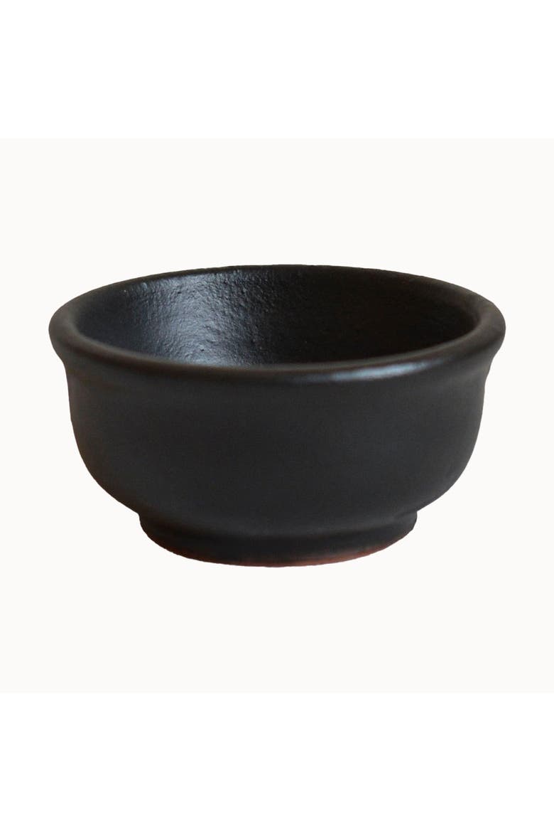 Handcrafted Ceramic Pinch Bowl, Alternate, color, Black - Large