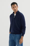 Brunello Cucinelli Cashmere sweater with half zip