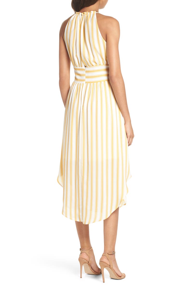 NSR Leena Stripe Midi Dress, Alternate, color, 