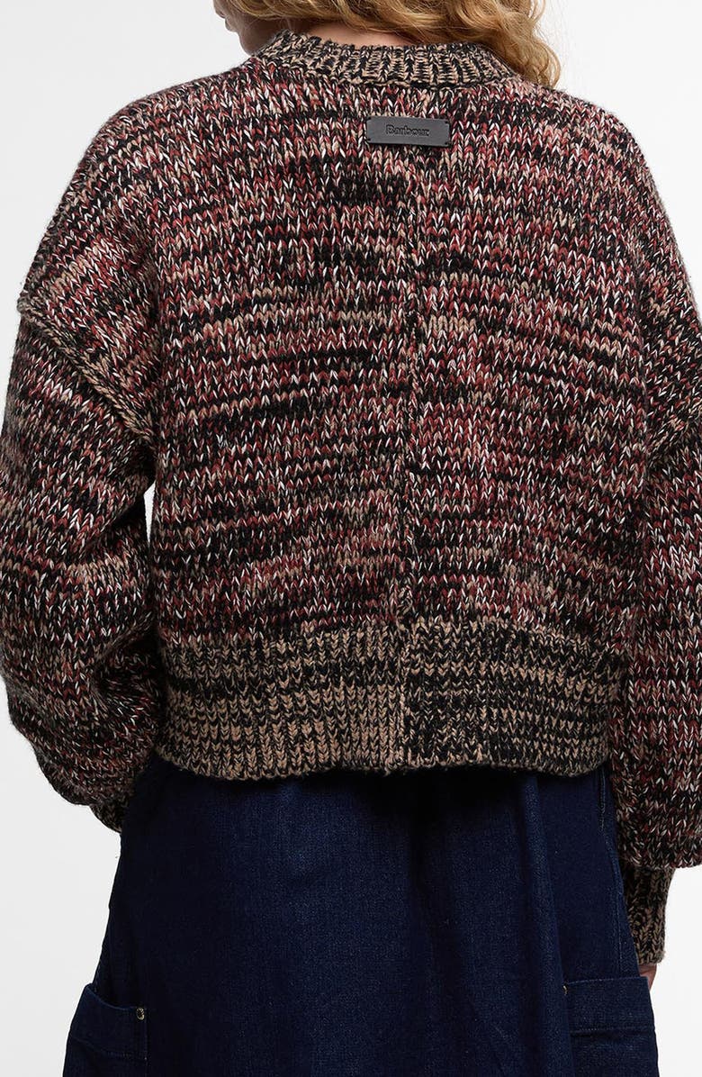 Barbour Saima Merino Wool & Cotton Sweater, Alternate, color, Brown Multi