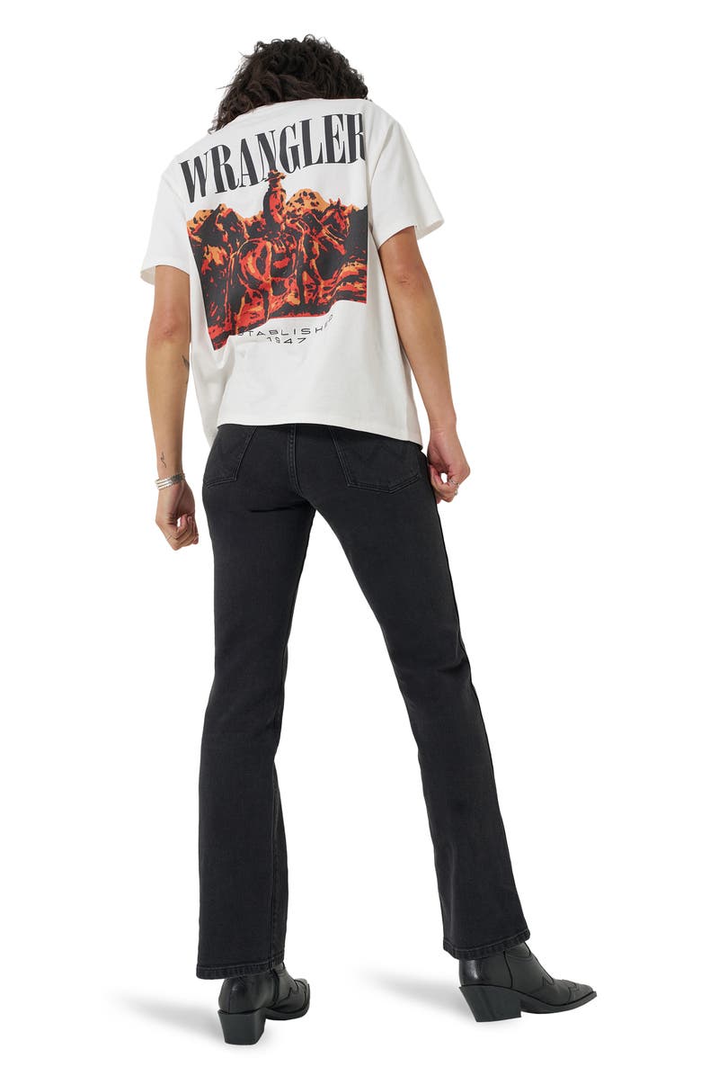 Wrangler Cowboy Logo Graphic T-Shirt, Alternate, color, Worn White