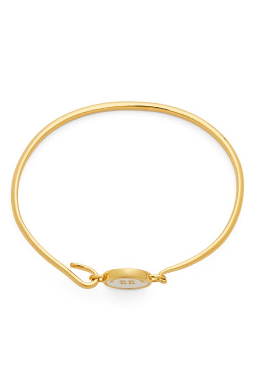 Marc Jacobs The Button Hinge Bracelet Accessories In Gold/cream