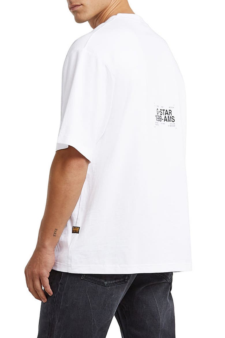Badge Boxy Organic Cotton T-Shirt, Alternate, color, WHITE