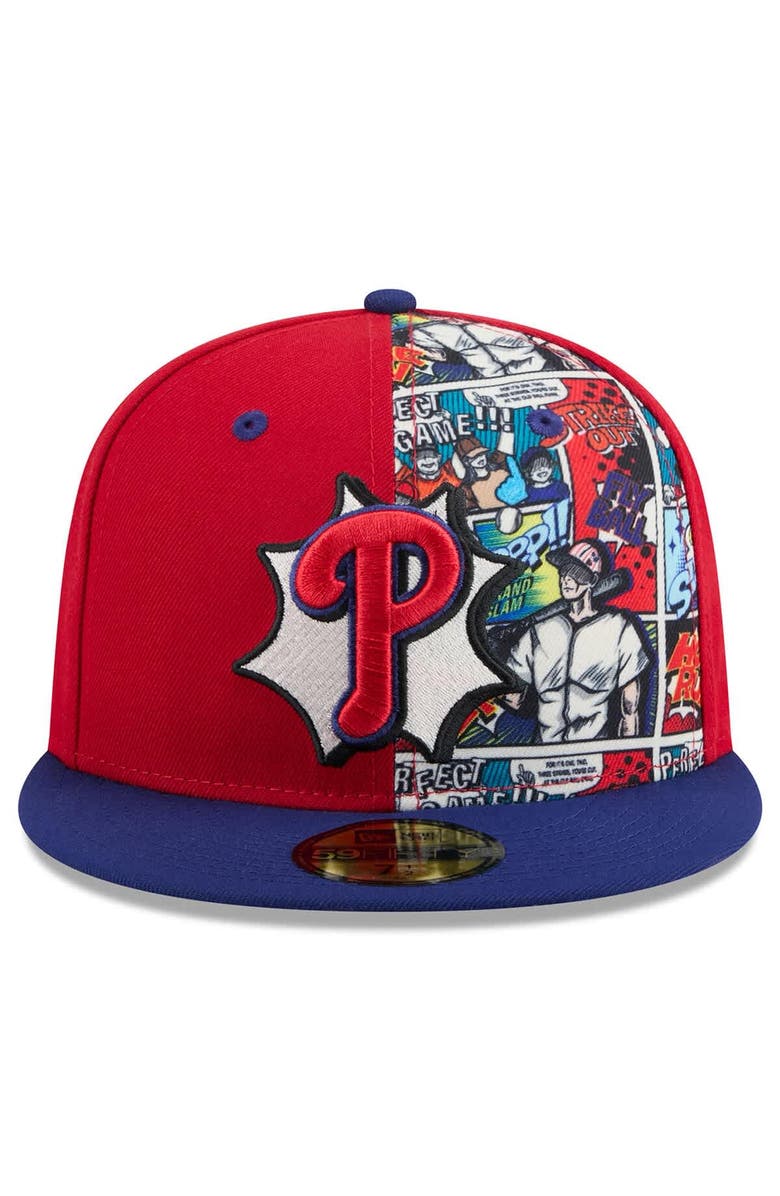 New Era Men's New Era Red/Royal Philadelphia Phillies 2025 MLB Diamond Hero Edition 59FIFTY Fitted Hat, Alternate, color, Red